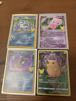 Blastoise Gyarados MEW EX Pikachu IR celebrations Card Lot - Image 1
