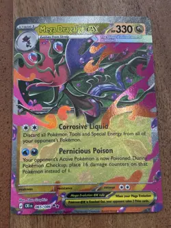 Pokemon TCG Mega Dragalge Ex 065/086 Chaos Rising Double Rare NM Card - Image 1