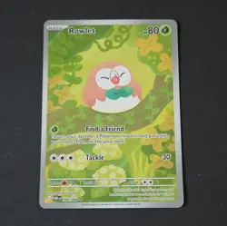 Rowlet 090/088 Illustration Rare Reverse Holo 80 HP Eng Pokemon TCG Card - Image 1