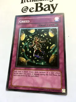 YUGIOH - GREED - SOD-EN055 - ULTIMATE RARE - NEAR MINT - SOUL OF THE DUELIST - Image 3