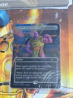 MTG Swords To Plowshares P 0001 PSA Thanos Promo Sealed Magic The Gathering - Image 1
