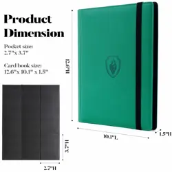 Premium Card Binder 9 Pocket, PU Cover Trading Card Binder for 360 Cards, Sturd - Image 3