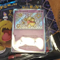 Pokemon TCG Scarlet & Violet Paldean Fates Tech Sticker Greavard 3 Packs - Image 2