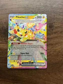Pikachu ex 057/191 Double Rare Surging Sparks Pokemon Holo Near Mint - Image 1