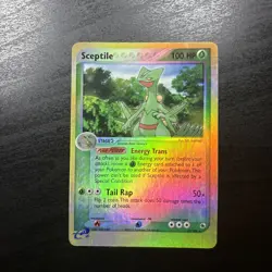 Sceptile 20/109 EX Ruby & Sapphire Reverse Holo Rare LP Pokemon Card - Image 1