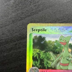 Sceptile 20/109 EX Ruby & Sapphire Reverse Holo Rare LP Pokemon Card - Image 2