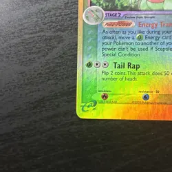 Sceptile 20/109 EX Ruby & Sapphire Reverse Holo Rare LP Pokemon Card - Image 5