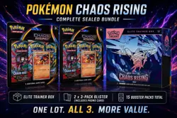 Pokemon Chaos Rising ETB + 2 Blisters Factory Sealed 15 Packs Total - Image 1