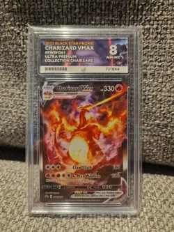 Pokemon Charizard VMAX Holo TCG SWSH261 Ace Graded 8 - Image 1