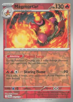 MAGMORTAR 021/159 RARE JOURNEY TOGETHER POKEMON REVERSE HOLO NEAR MINT - Image 1