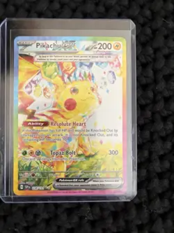 Pokemon TCG Pikachu ex 238/191 Sv08 Surging Sparks SIR Full Art Holo Eng - Image 1