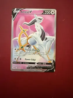 Pokemon Arceus V Ultra Rare Full Art Holo 165/172 Swsh09: Brilliant Stars - Image 1