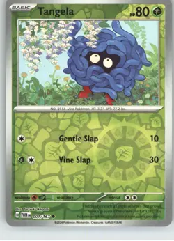 Tangela 001/167 Common Twilight Masquerade Pokemon Reverse Holo Near Mint - Image 1