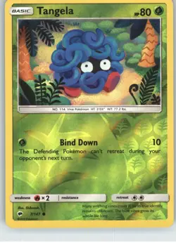 Tangela 7/147 Common Burning Shadows Pokemon Reverse Holo Near Mint - Image 1