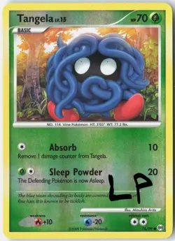 Tangela 76/99 Common Arceus Pokemon Reverse Holo Lightly Played - Image 1