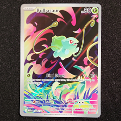 Pokemon TCG Bulbasaur 133/132 Me01 Full Art Holo Illustration Rare HP 80 - Image 1