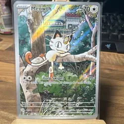 Pokemon TCG Meowth 106/094 Me02 Phantasmal Flames IR Holo EN - Image 1