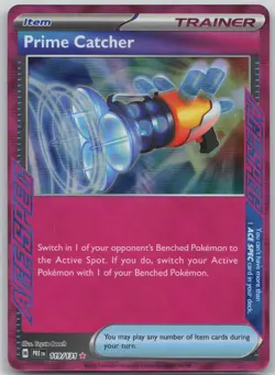NM Prime Catcher 119/131 Holo ACE SPEC Rare Prismatic Evolutions Pokemon 2025 - Image 1