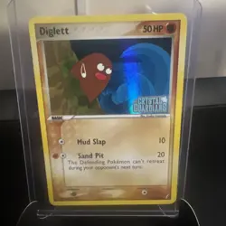 Pokemon TCG Diglett 50/100 Crystal Guardians Reverse Holo STAMPED - Image 1