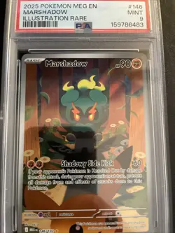 Pokemon TCG Marshadow Mega Evolution Illustration Rare 146/132 PSA 9 - Image 1