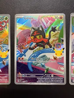 Pokemon First Partner Illustration Collections 43,44,45- Rowlet, Litten, Popplio - Image 4