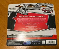 Pokemon TCG White Flare 3Pk Blister Tech Sticker Collection - Image 2