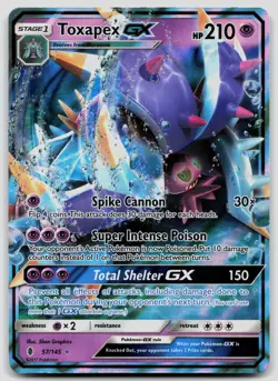 Toxapex GX 57/145 Guardians Rising Pokemon NM - Image 1
