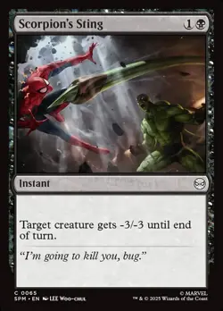 MTG #65 Scorpion's Sting Marvel's Spider-Man (SPM) NM Card - Image 1