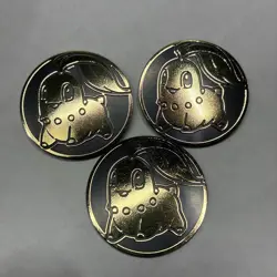 Pokemon TCG Chikorita Gold Coin (3) Chaos Rising - Image 1