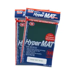 KMC Card Protection Hyper Matte Green (100) New - Image 1
