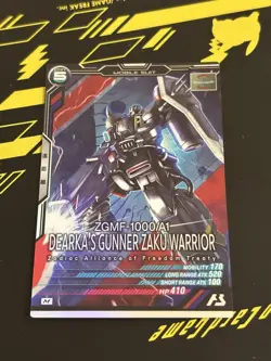 YuGiOh Gunner Zaku Warrior Arsenal Base Trading Card Play - Image 1