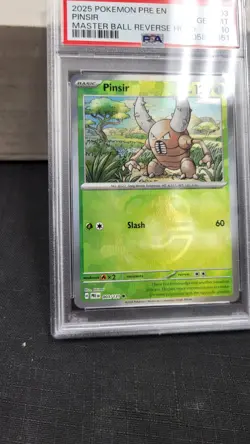 2025 PINSIR MASTER BALL REVERSE HOLO PRISMATIC EVOLUTIONS POKEMON PSA 10 #003 - Image 4