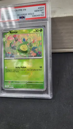 2025 BUDEW MASTER BALL REVERSE HOLO PRISMATIC EVOLUTIONS POKEMON PSA 10 #004 - Image 3