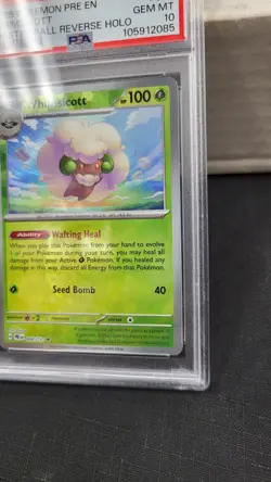 2025 WHIMSICOTT MASTER BALL REVERSE HOLO PRISMATIC EVOLUTIONS POKEMON PSA 10 #8 - Image 3