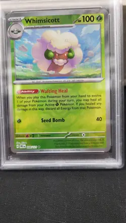 2025 WHIMSICOTT MASTER BALL REVERSE HOLO PRISMATIC EVOLUTIONS POKEMON PSA 10 #8 - Image 5