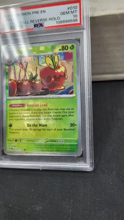 2025 DIPPLIN MASTER BALL REVERSE HOLO PRISMATIC EVOLUTIONS POKEMON PSA 10 #010 - Image 3