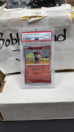 2025 LITLEO MASTER BALL REVERSE HOLO PRISMATIC EVOLUTIONS POKEMON PSA 10 #015 - Image 1