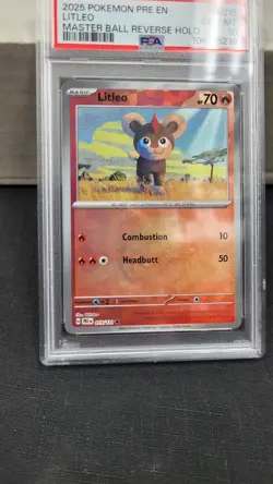 2025 LITLEO MASTER BALL REVERSE HOLO PRISMATIC EVOLUTIONS POKEMON PSA 10 #015 - Image 4