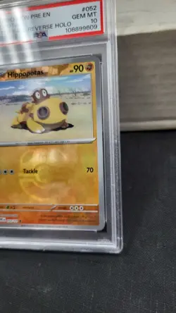 2025 HIPPOPOTAS MASTER BALL REVERSE HOLO PRISMATIC EVOLUTIONS POKEMON PSA 10 052 - Image 3