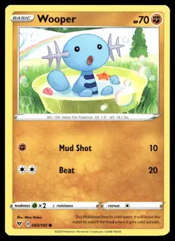 WOOPER 083/185 COMMON VIVID VOLTAGE POKEMON - Image 1