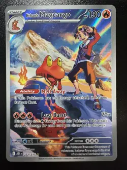 Ethan's Magcargo 222/217 Illustration Rare Ascended Heroes Pokemon Near Mint - Image 1