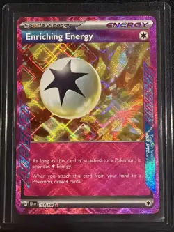 Pokemon TCG Enriching Energy 191/191 Sv08: Surging Sparks ACE SPEC Holo ENG - Image 1