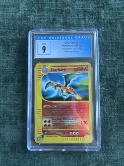 2002 Pokemon Expedition #40/165 Charizard Reverse Holo CGC 9 MINT *LOW POP* - Image 1