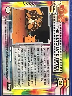 NM The Ultimate Match 34 Topps Mewtwo Stikes Back Pokemon - Image 2
