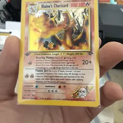 Blaine's Charizard 2/132 Gym Challenge Holo 1st Edition NM/MINT - Image 2