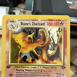 Blaine's Charizard 2/132 Gym Challenge Holo 1st Edition NM/MINT - Image 3