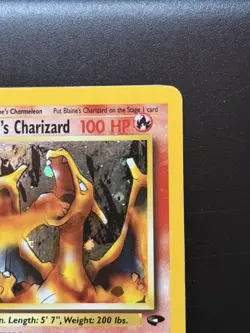 Blaine's Charizard 1st Edition Holo 2/132 Gym Challenge Pokemon TCG 2000 - Image 4