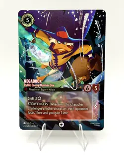 Disney Lorcana Negaduck Public Enemy Number One 232/204 Enchanted Winterspell - Image 1