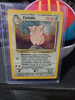 Clefable Jungle Set Holo - No Symbol Error Card 1/64 Pokemon - Image 1