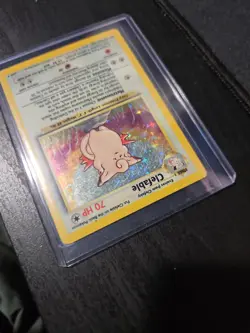 Clefable Jungle Set Holo - No Symbol Error Card 1/64 Pokemon - Image 5